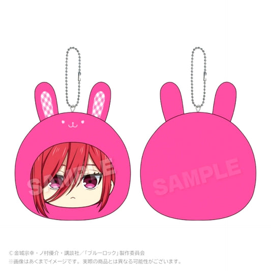 TV Anime Blue Lock Marumeitsu Cushion Keychain Rabbit ver. Hyoma Chigiri [NEW]