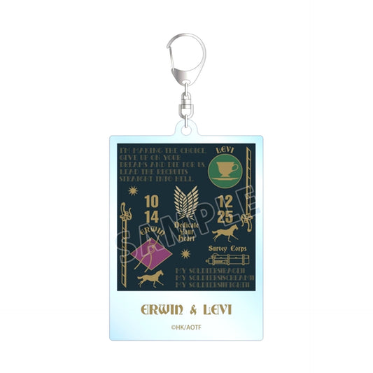 TV Anime Attack on Titan Erwin & Levi ar-Unity Motif Acrylic Keychain Goods - Keychain [NEW]