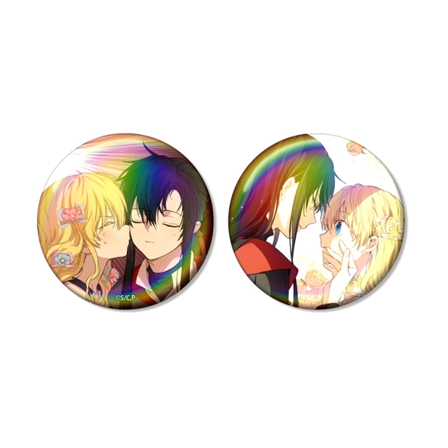 Who Made Me a Princess Athanasia & Lucas Aurora Can Badge Set of 2 [NEW]