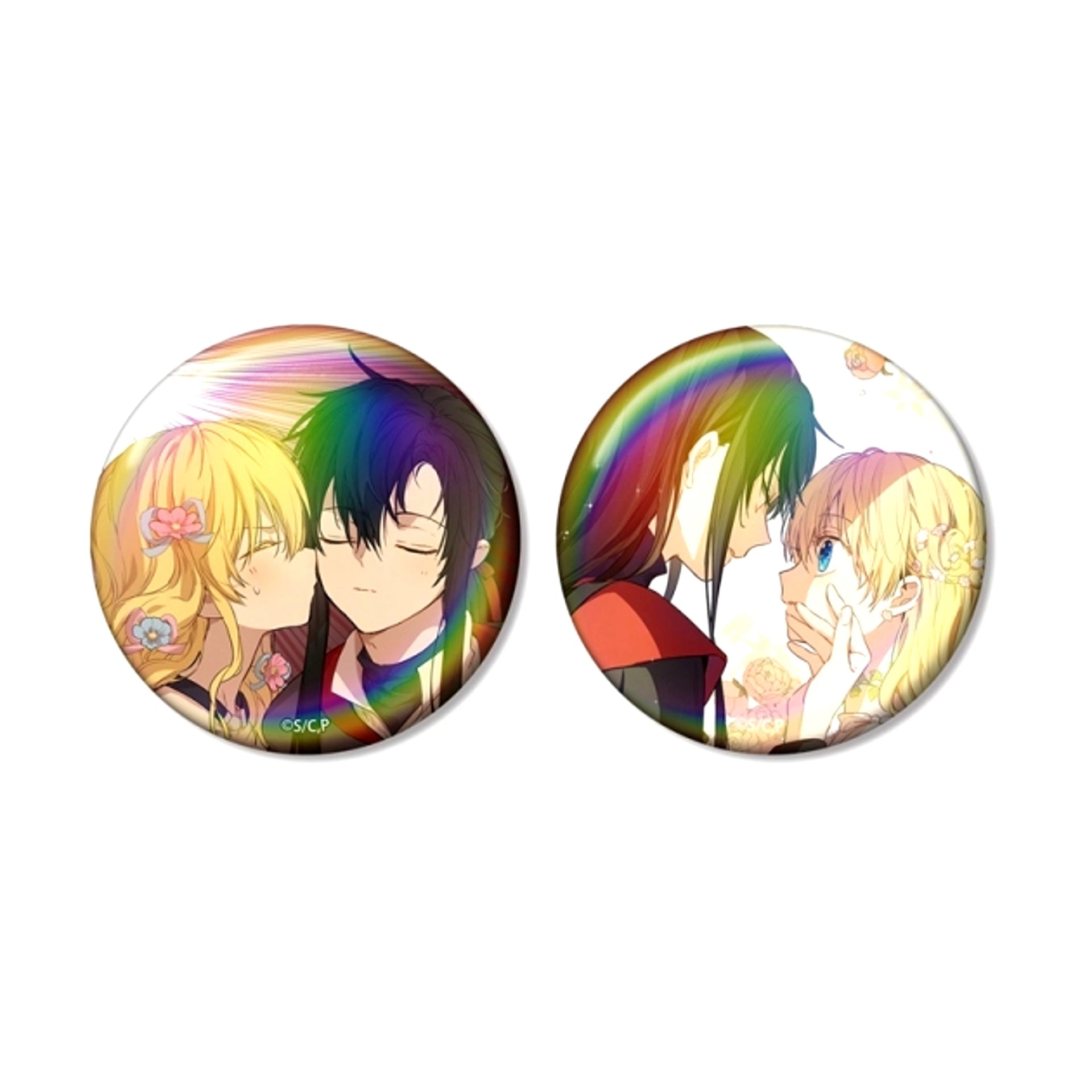 Who Made Me a Princess Athanasia & Lucas Aurora Can Badge Set of 2 [NEW]
