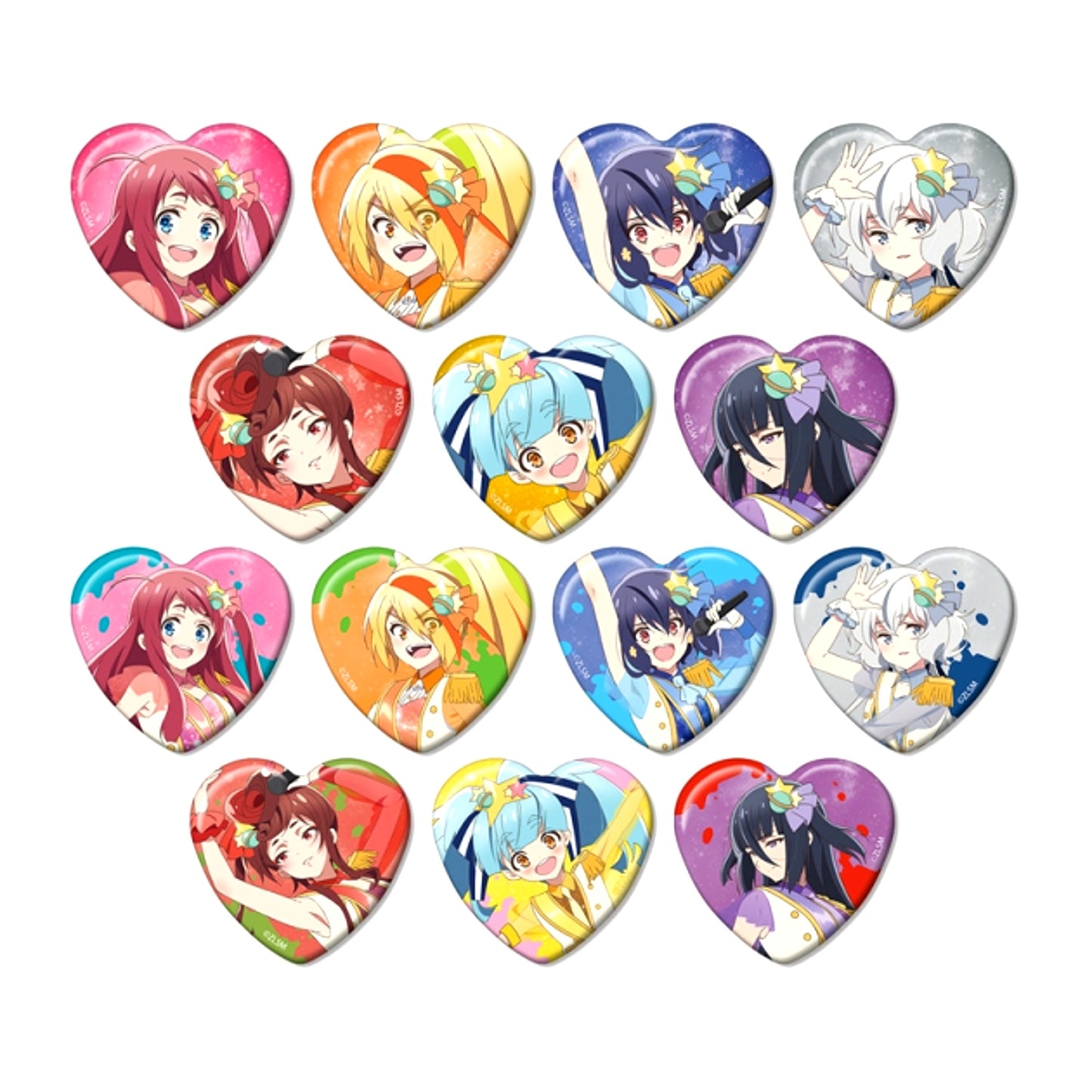 Zombie Land Saga the Movie: Yumeginga Paradise Trading Live ver. Heart-Shaped Can Badge (with Bonus) [NEW]