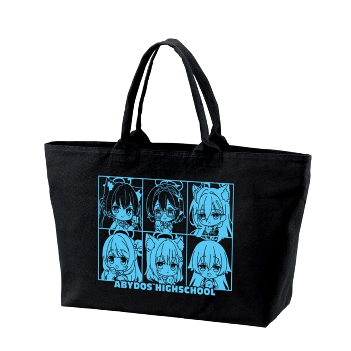 Blue Archive Abydos Chibi Character BIG Zip Tote Bag [NEW]