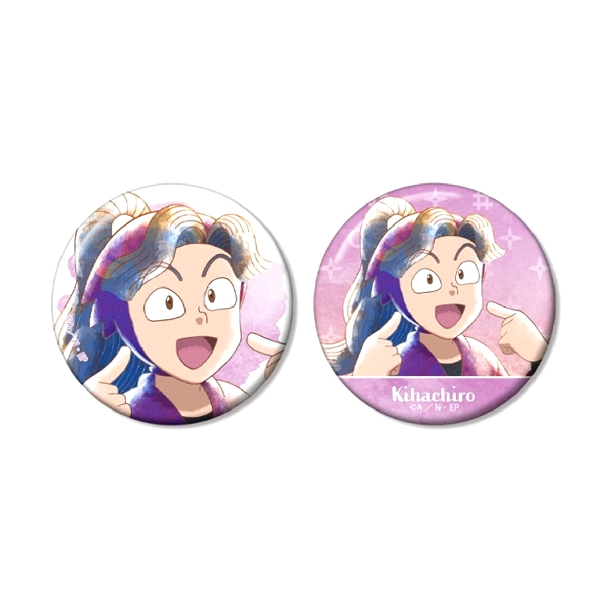 Nintama Rantaro Kihachiro Ayabe Ani-Art aqua label Part 3 Set of 2 Buttons Goods - Badge [NEW]