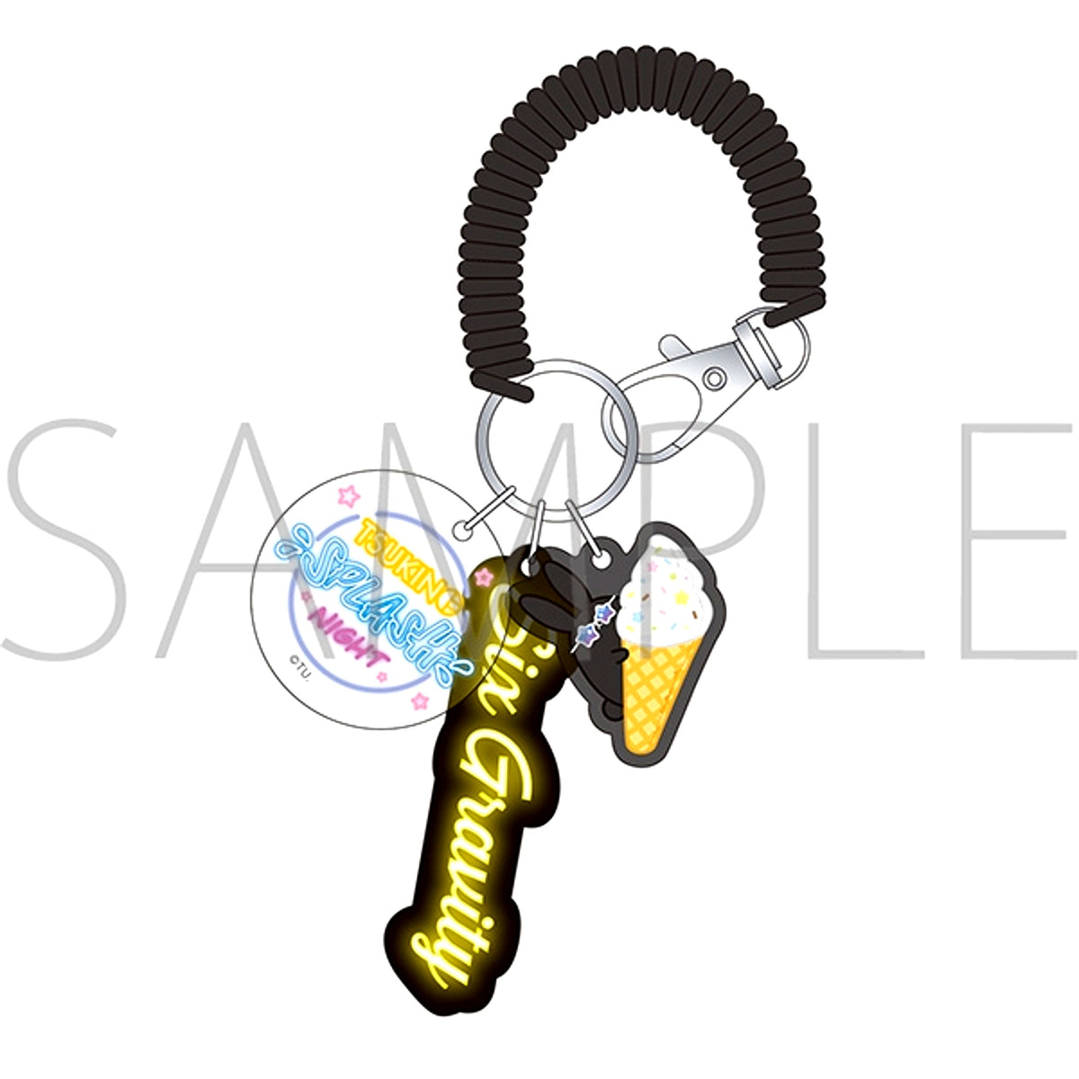 TSUKIUTA. Coil Chain Keychain / Kurota / Six Gravity / TSUKINO SPLASH NIGHT [NEW]