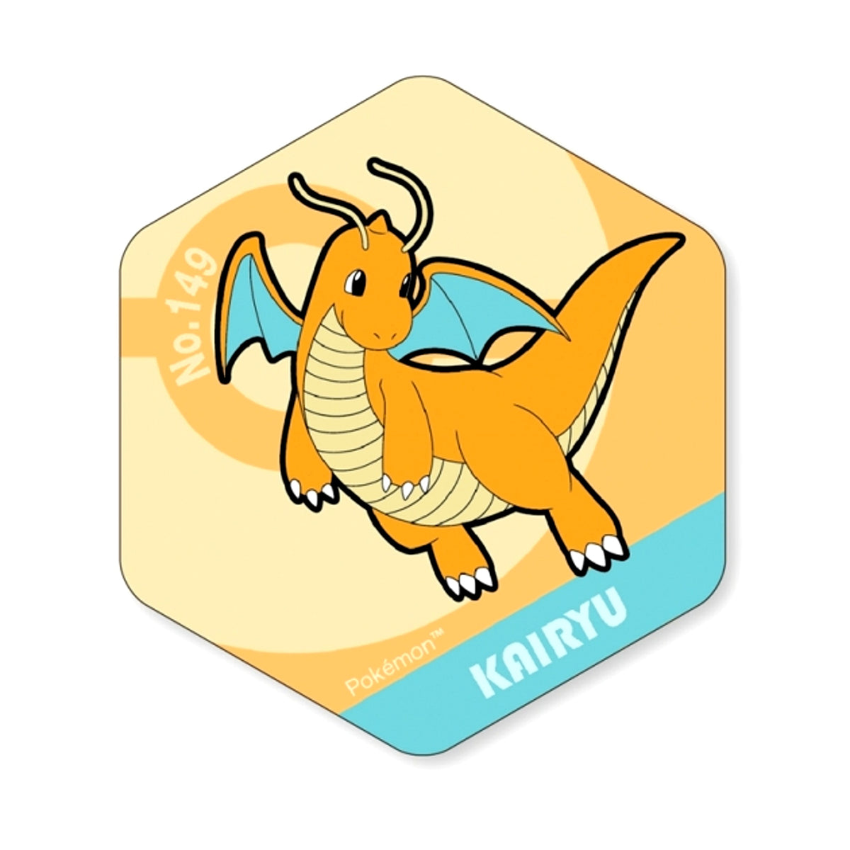 Pokemon Honeycomb Acrylic Magnet BIG vol.6 Dragonite [NEW]