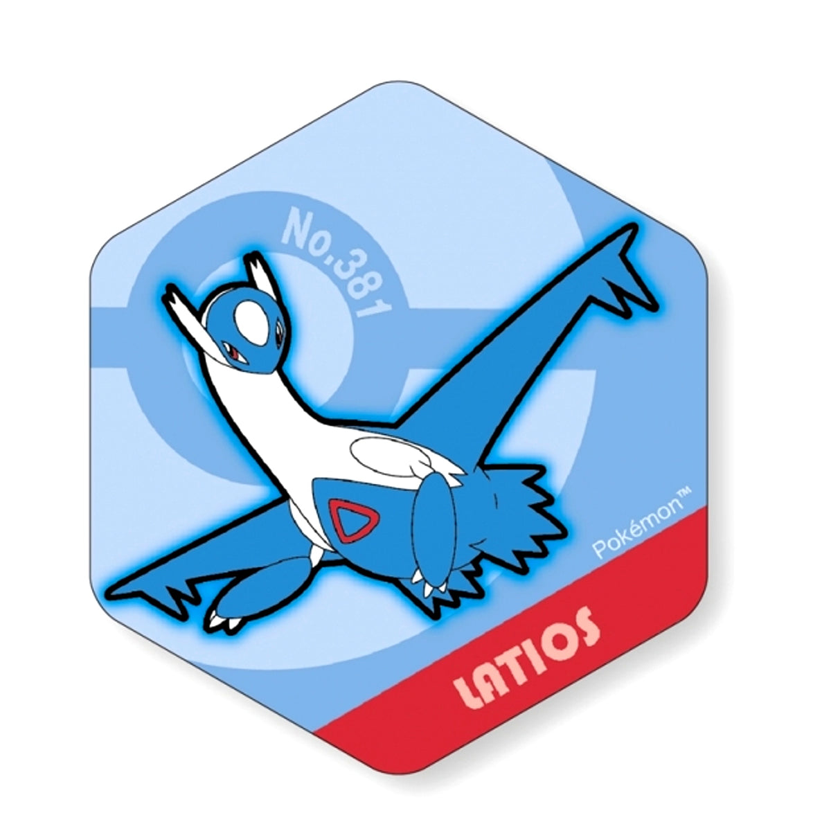 Pokemon Honeycomb Acrylic Magnet BIG vol.6 Latios [NEW]