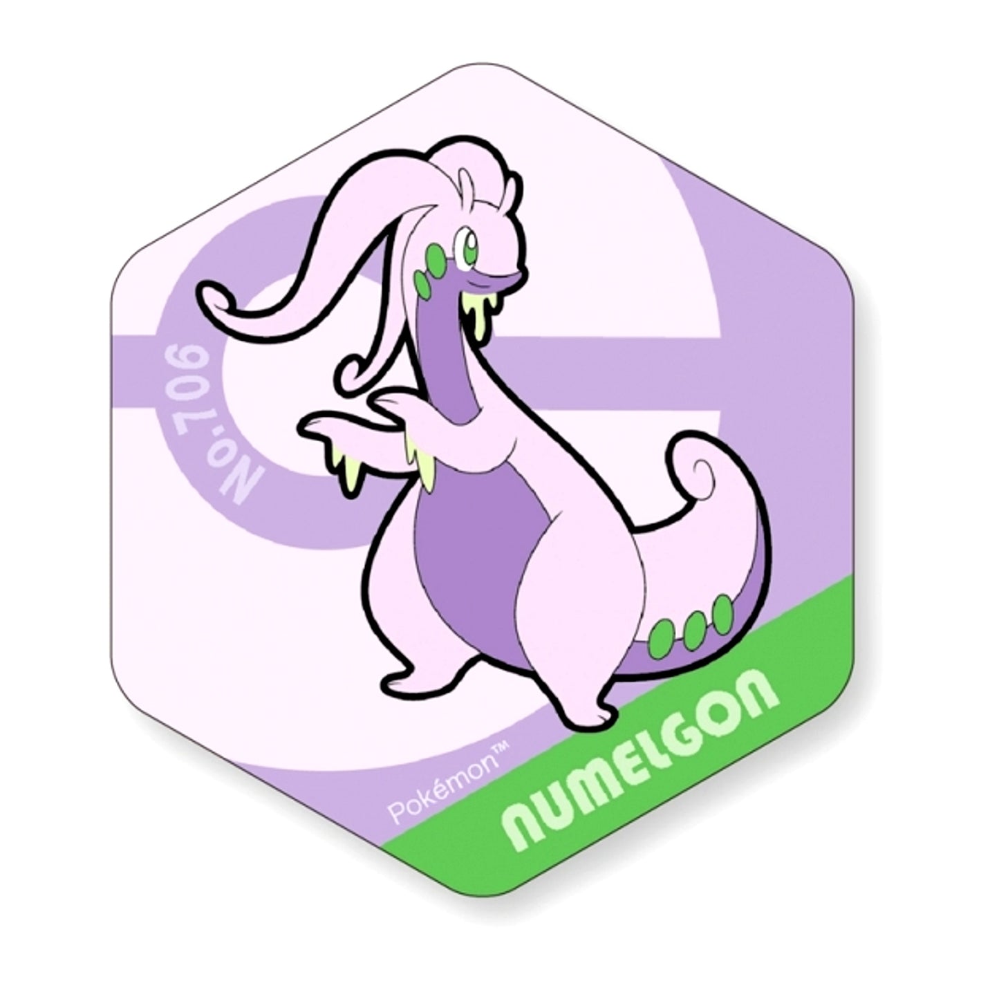 Pokemon Honeycomb Acrylic Magnet BIG vol.6 Goodra [NEW]