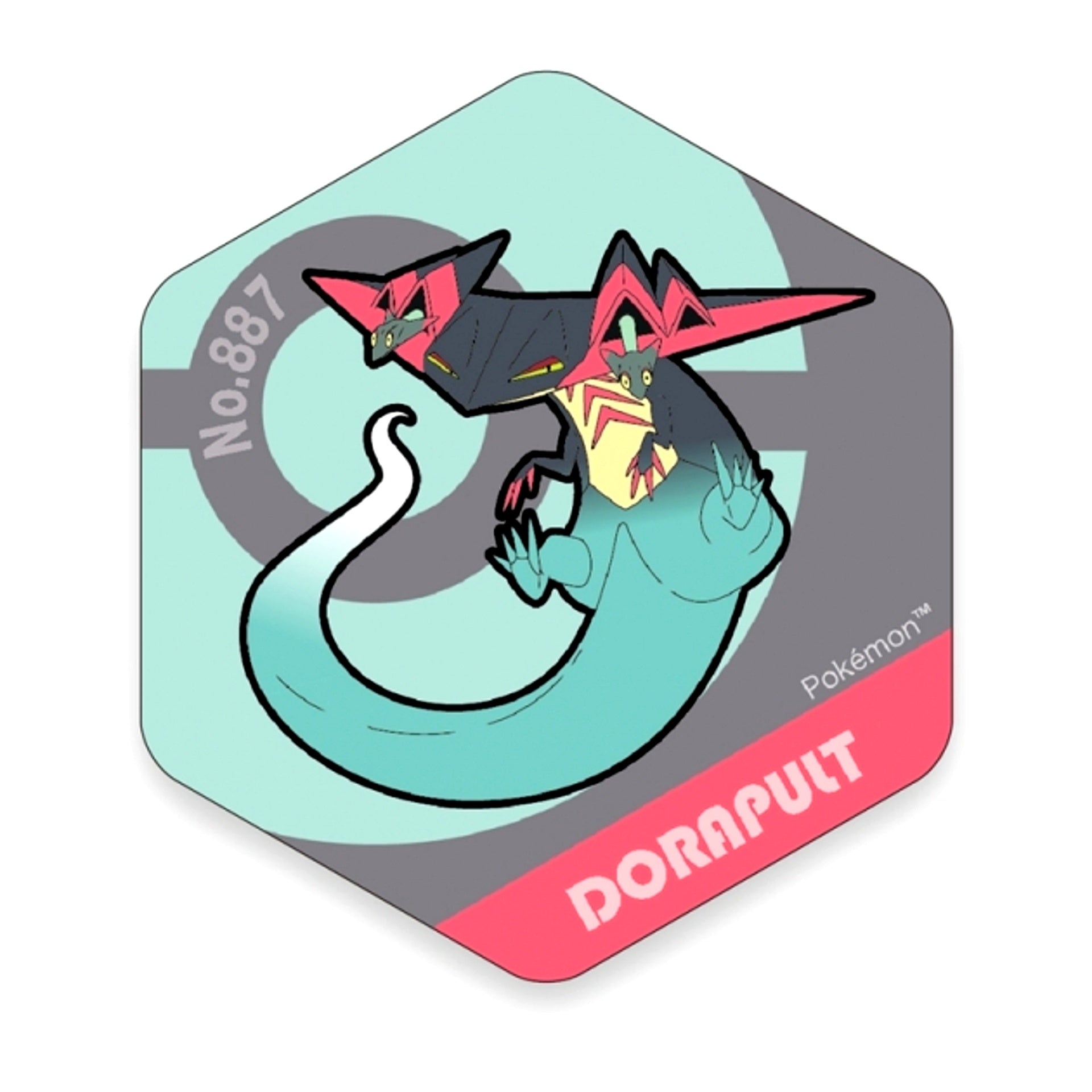 Pokemon Honeycomb Acrylic Magnet BIG vol.6 Dragapult [NEW]
