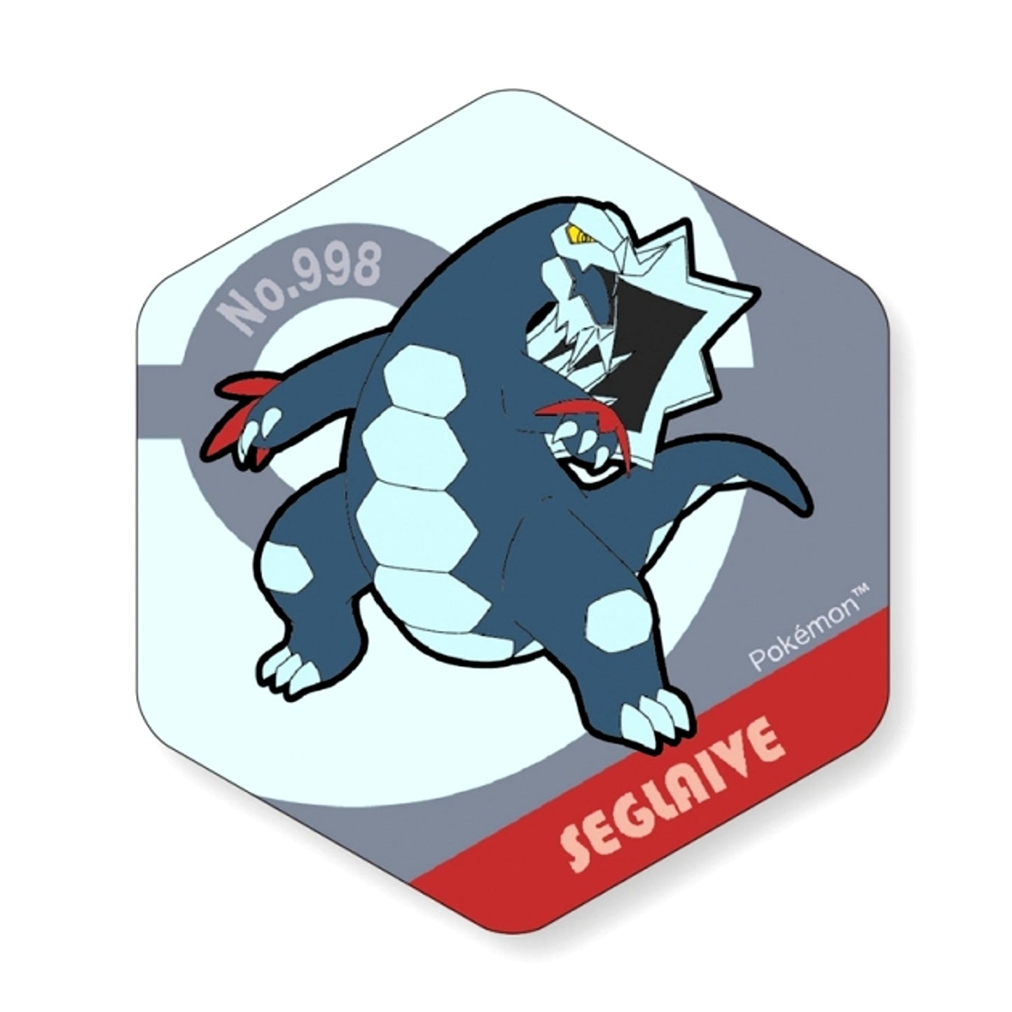 Pokemon Honeycomb Acrylic Magnet BIG vol.6 Baxcalibur [NEW]