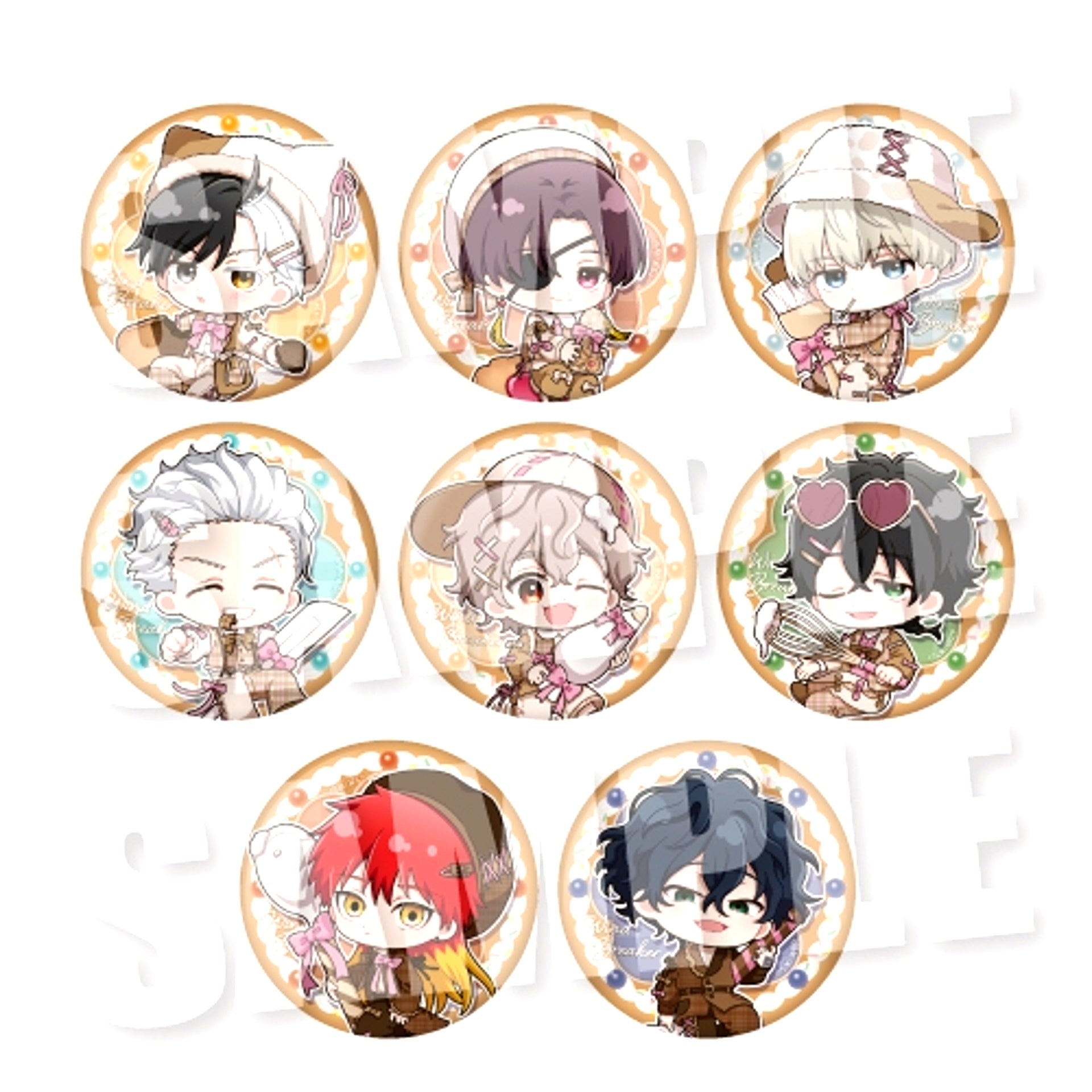 TV Anime WIND BREAKER Trading Can Badge (Cookie & Cream ver.) [NEW]