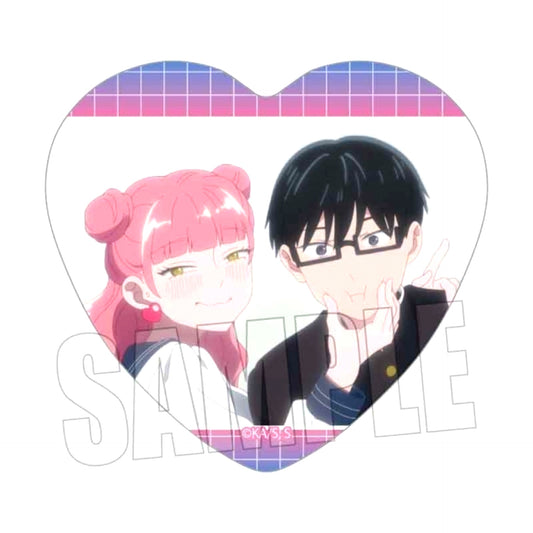 TV Anime You and I Are Polar Opposites Memories Heart Can Badge Suzuki & Tani B [NEW]