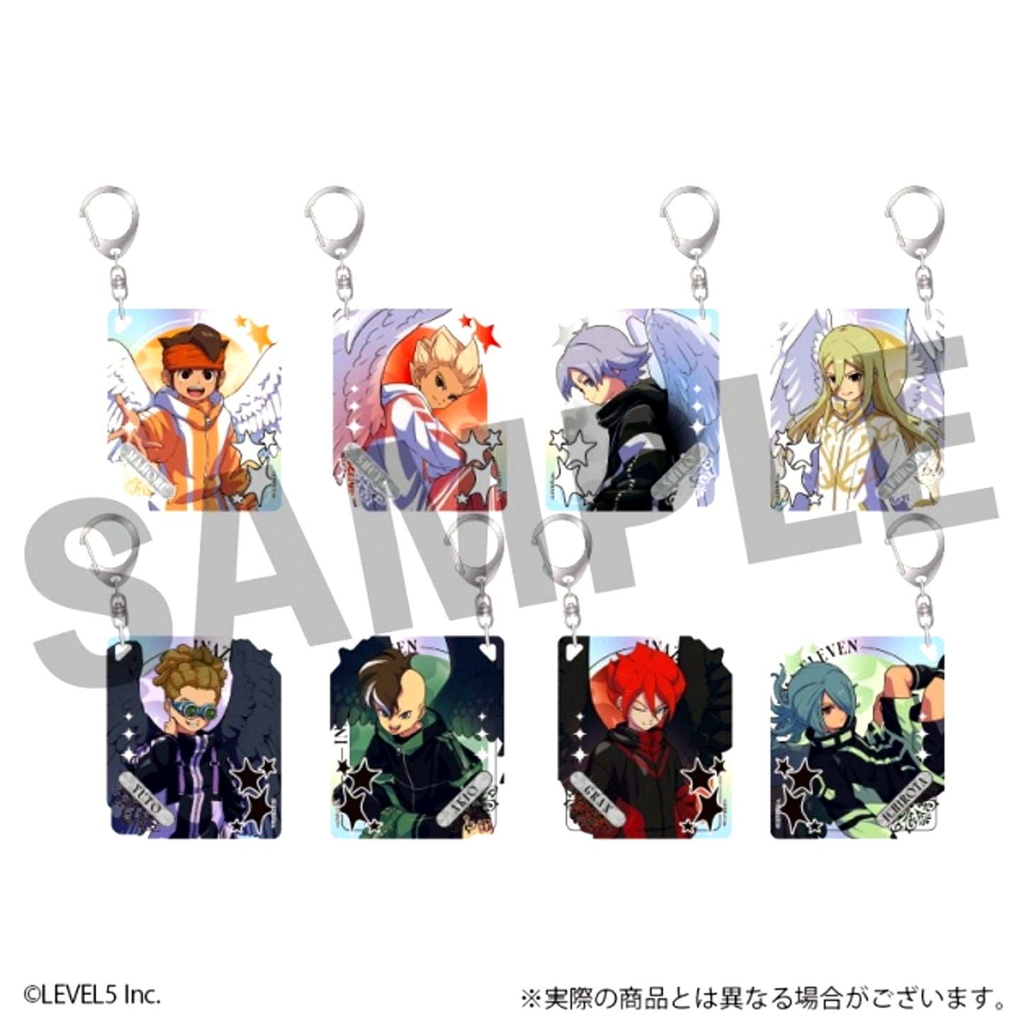 Inazuma Eleven: Victory Road Trading Acrylic Keychain Angel & Devil ver. All 8 Types [NEW]
