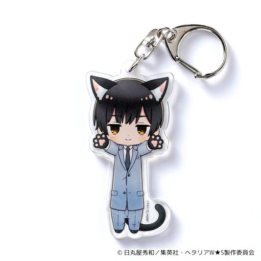 Hetalia World Stars Nobi Neko Acrylic Keychain (Japan) (Reissue) [NEW]