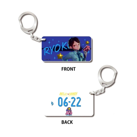 Galaxy Express Milky Subway License Plate Style Acrylic Keychain Ryoko Birthday 2026 [NEW]