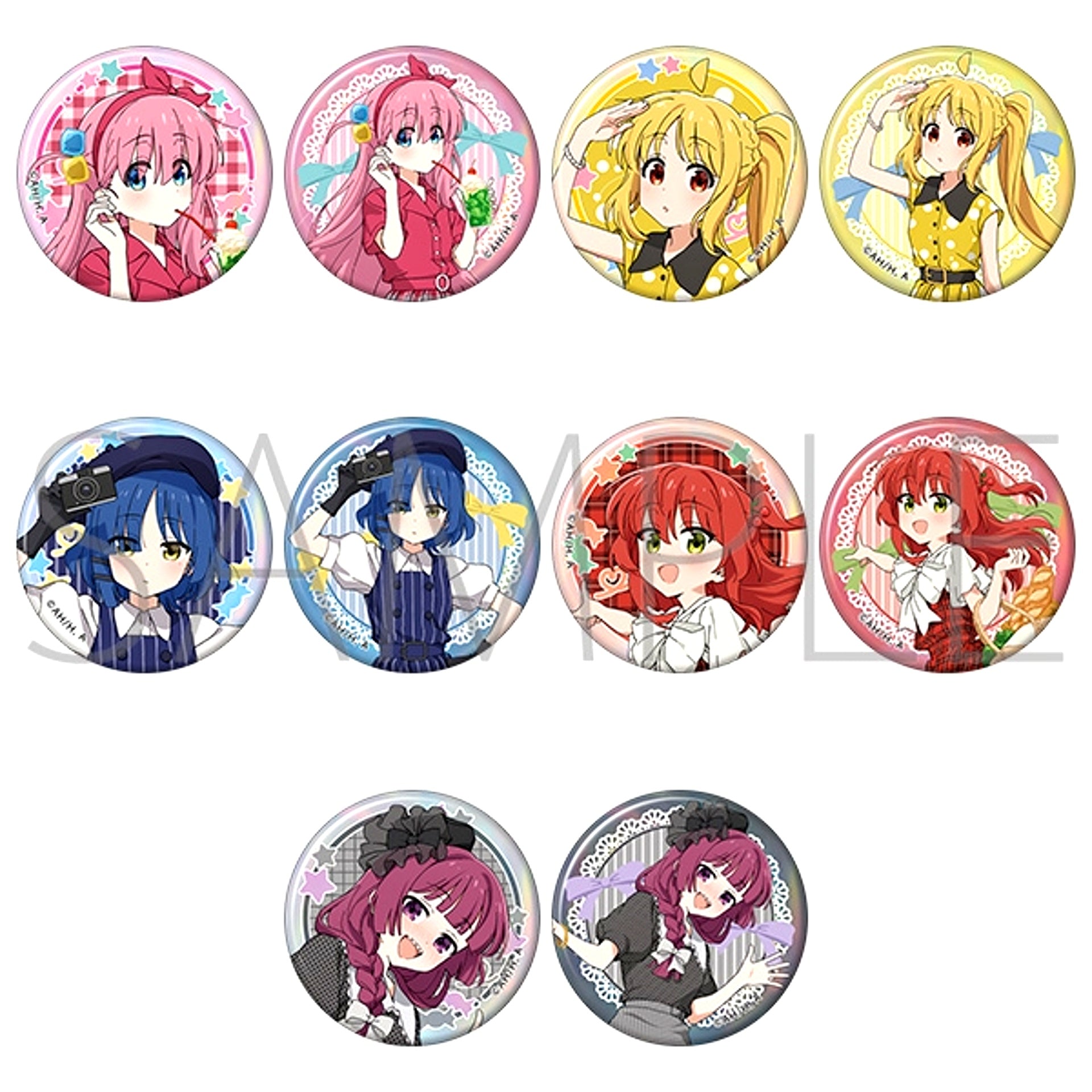 Bocchi the Rock! Character Badge Collection / Retro-Chic Girls [NEW]