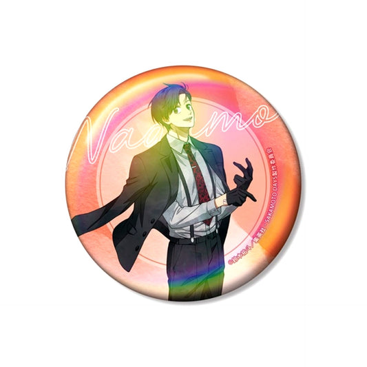 TV Anime SAKAMOTO DAYS Newly Drawn Nagumo Suit Walk ver. 75mm Aurora Can Badge [NEW]