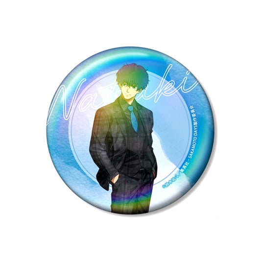 TV Anime SAKAMOTO DAYS Newly Drawn Natsuki Seba Suit Walk ver. 75mm Aurora Can Badge [NEW]