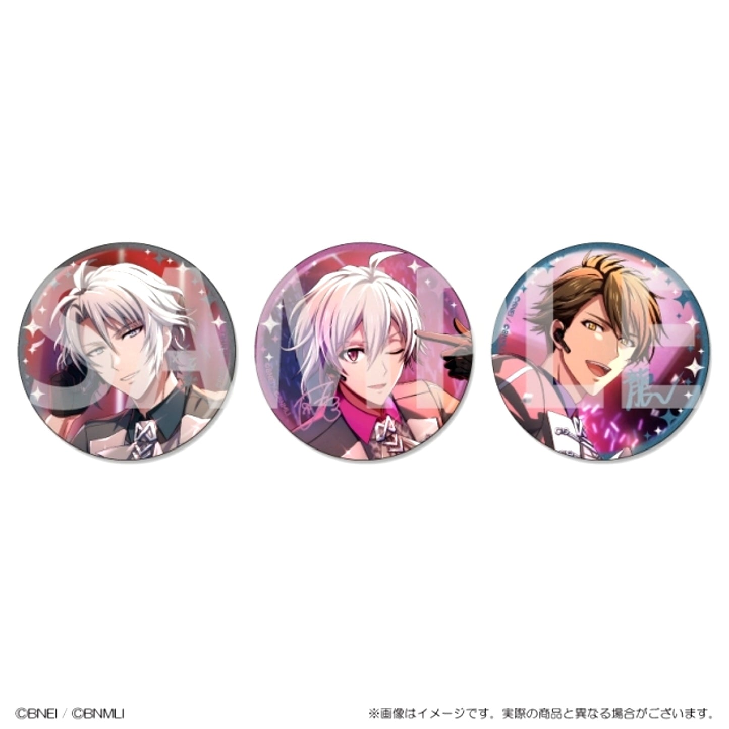 IDOLiSH7 BLACK or WHITE ~Rainbow City COUNTDOWN LIVE 2025~ Button Set TRIGGER Goods - Bache [NEW]