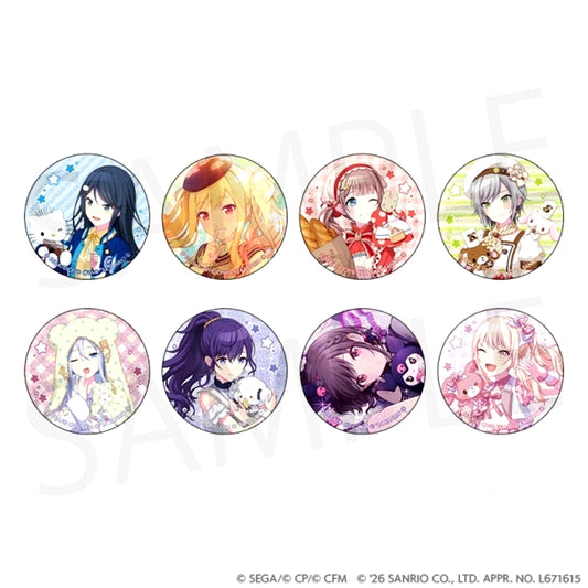 Hatsune Miku: Colorful Stage! x Sanrio Characters Glitter Button Collection B Goods - Badge Resale [NEW]