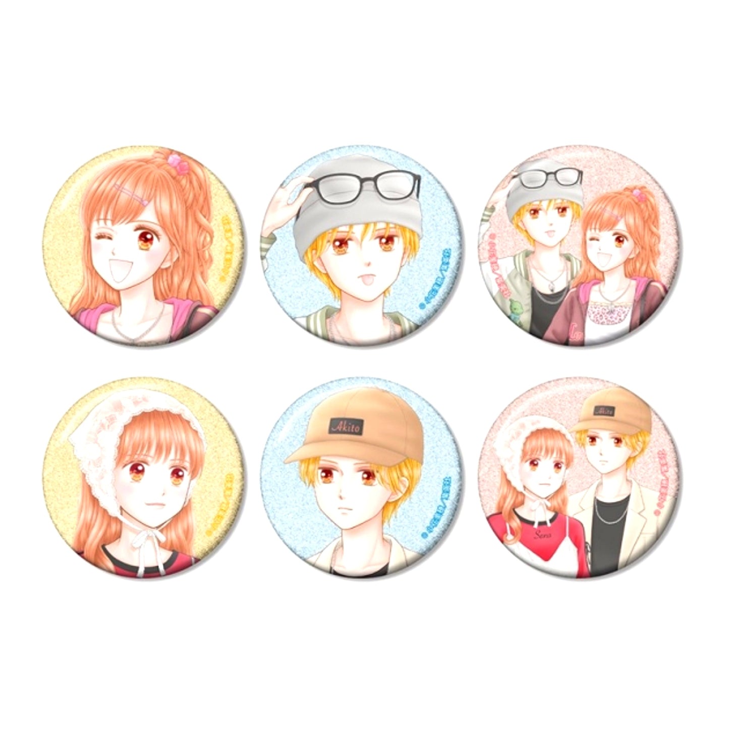 Kodomo no Omocha (Kodocha) Miho Obana Newly Drawn Period Fashion ver. Trading Glitter Can Badge (with Bonus) [NEW]