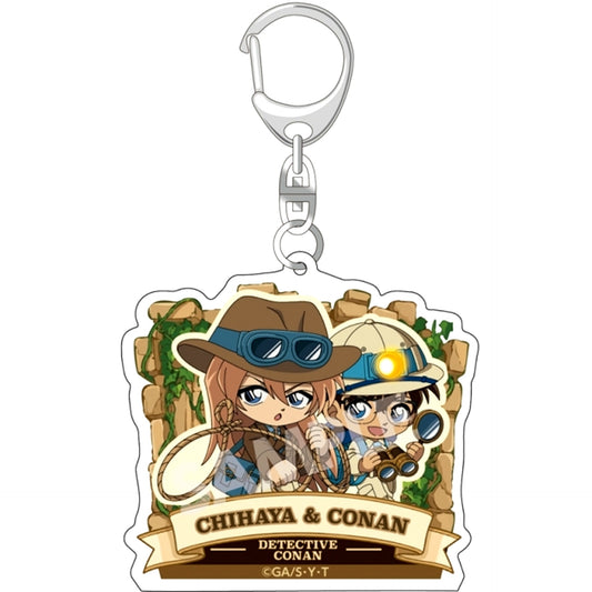 Detective Conan Adventure Collection Acrylic Keychain Conan Edogawa & Chihaya Hagiwara Goods - Keychain [NEW]