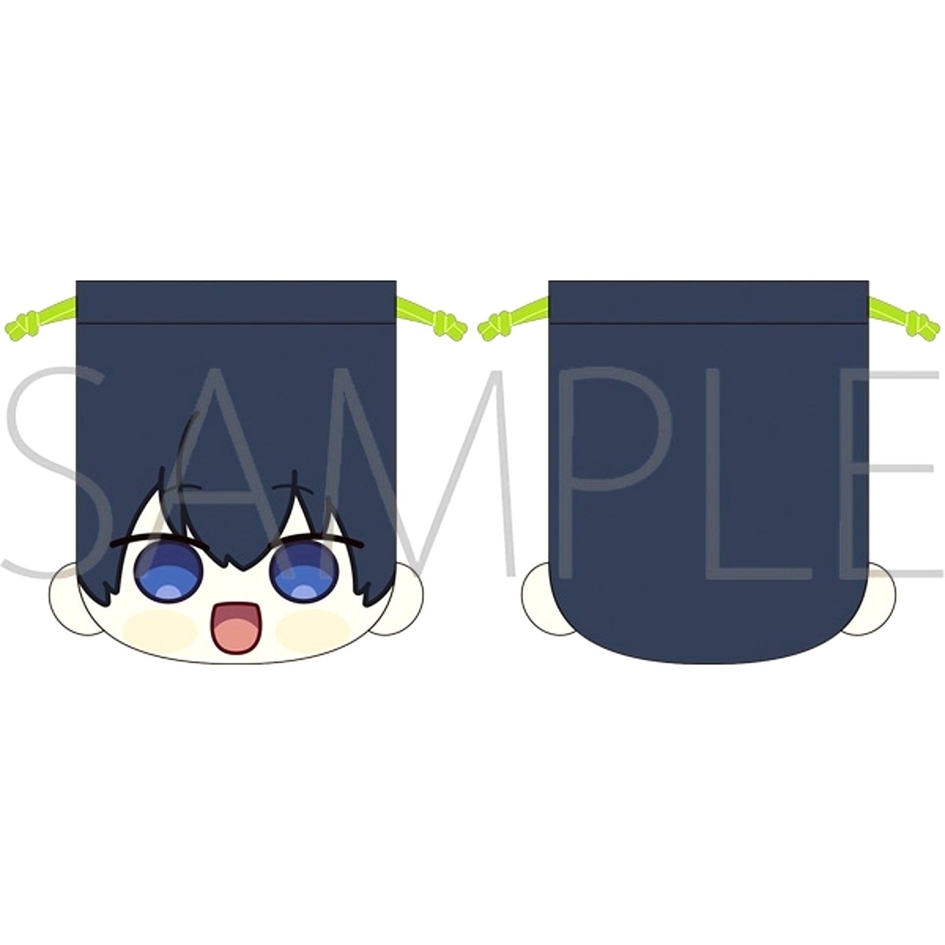 Blue Lock Season 2 Face Drawstring Pouch / Yoichi Isagi Maruhope Friends [NEW]
