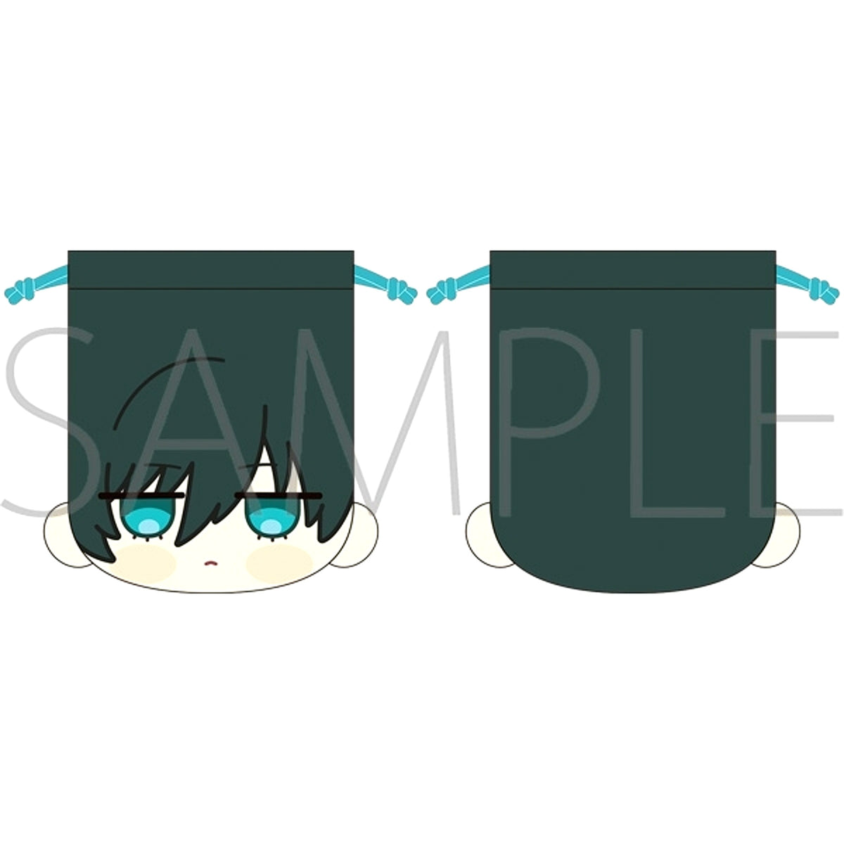 Blue Lock Season 2 Face Drawstring Pouch / Rin Itoshi Maruhope Friends [NEW]