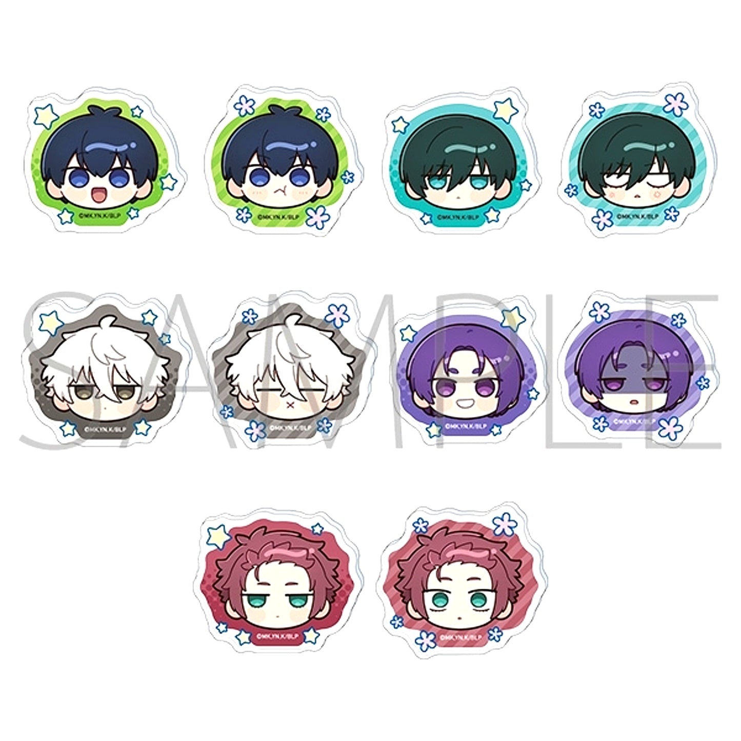 Blue Lock Season 2 Acrylic Badge Collection / Maruhope Friends [NEW]