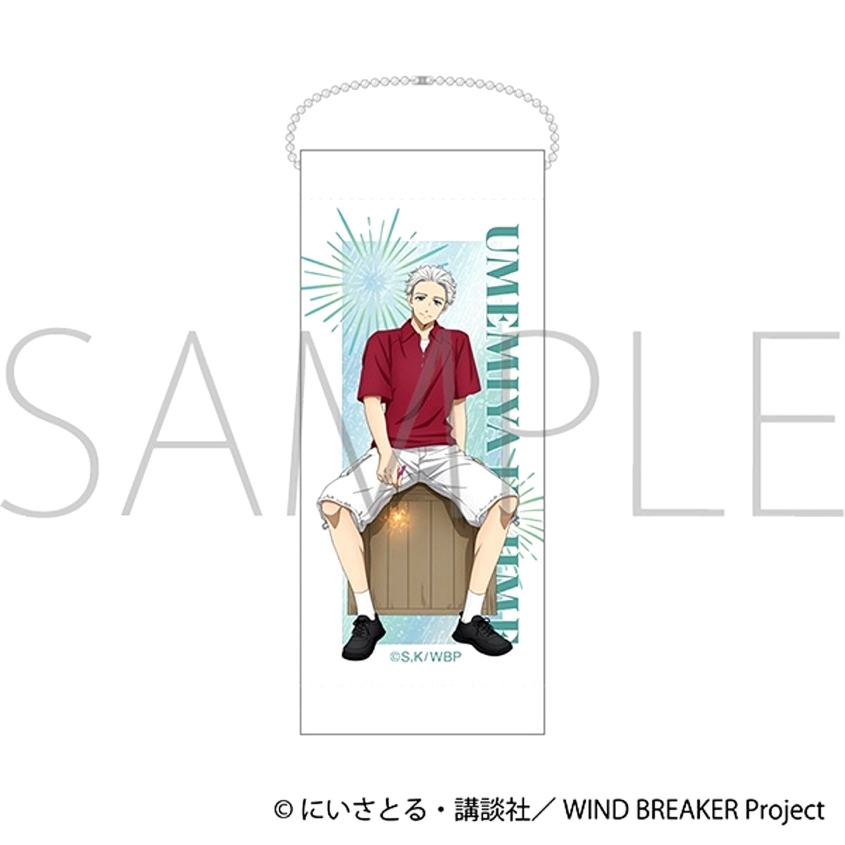 WIND BREAKER Mini Tapestry Keychain / Hajime Umemiya Fireworks [NEW]