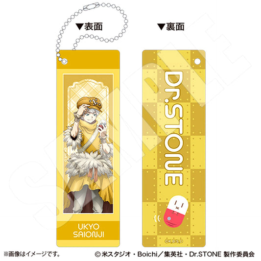 Dr.STONE Photo Gray Keychain Together with Why-Man ver. Ukyo Saionji [NEW]