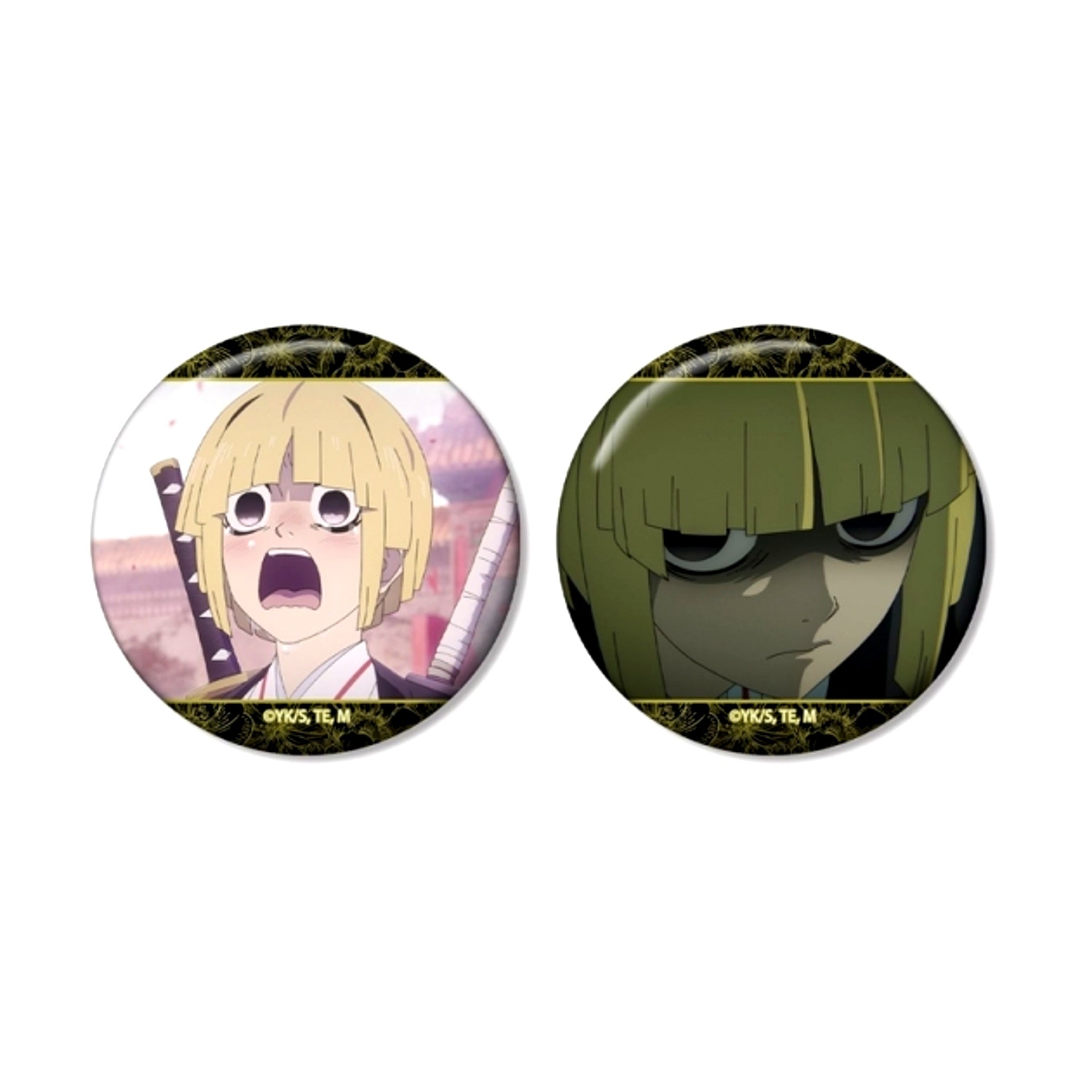 TV Anime Hell's Paradise Fuchi Scene Photo Can Badge Set of 2 [NEW]
