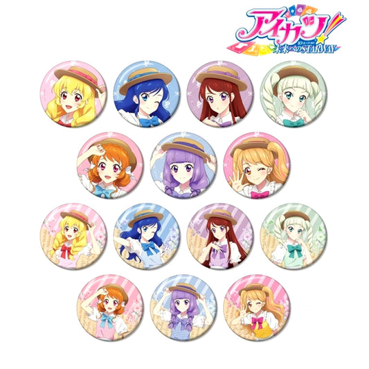 Aikatsu! 10th STORY -STARWAY to the Future- Newly Drawn Country Dress ver. Trading Can Badge (Reissue) [NEW]