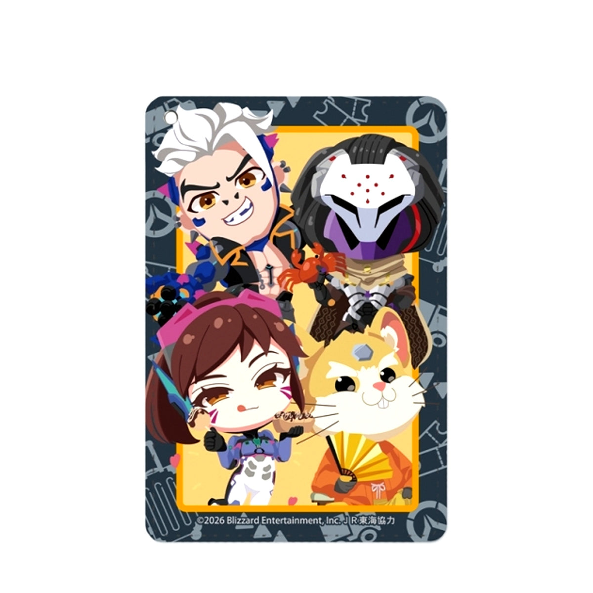 Overwatch Tank Heroes Chibi Character Osaka ver. 1-Pocket Pass Case [NEW]