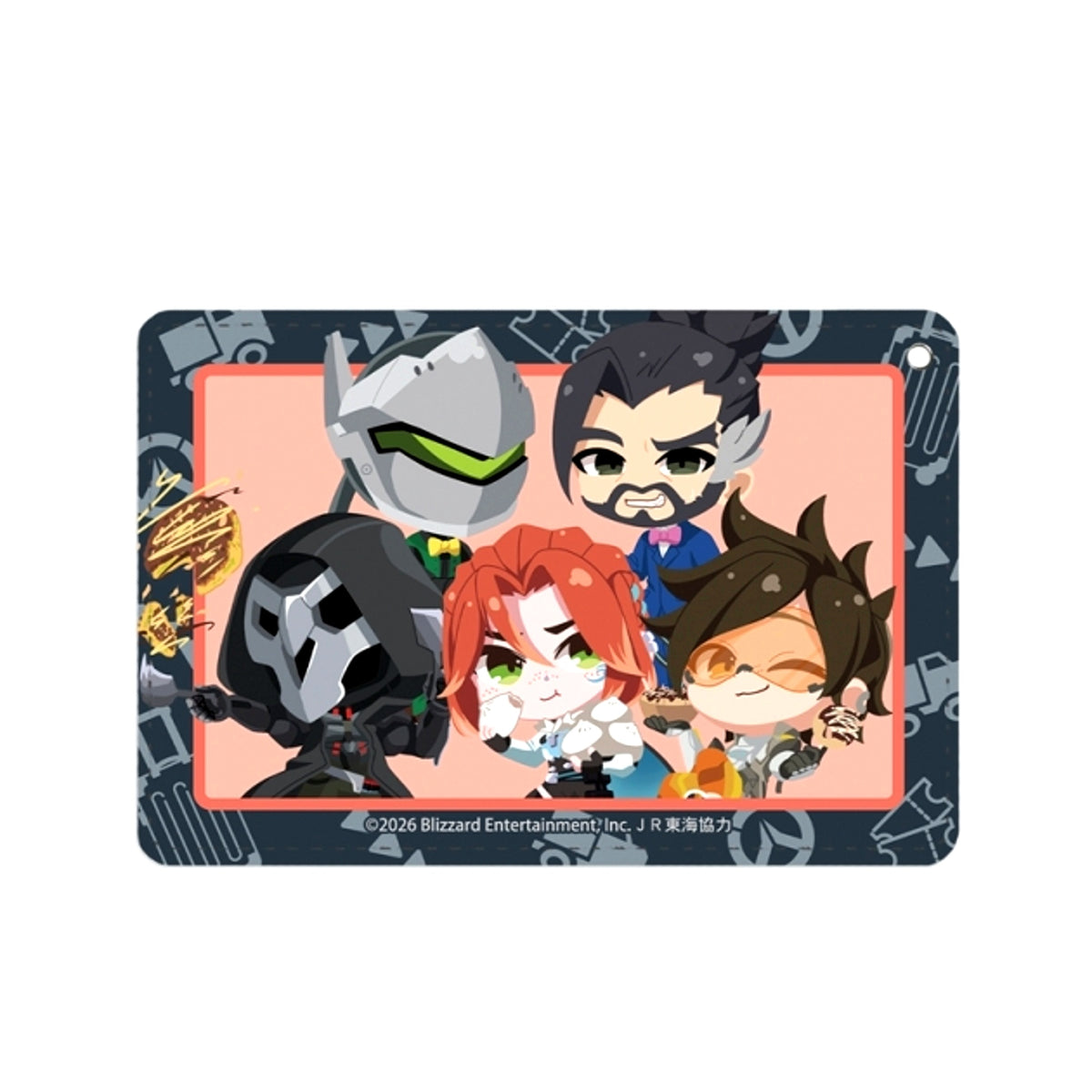 Overwatch Damage Heroes Chibi Character Osaka ver. 1-Pocket Pass Case [NEW]
