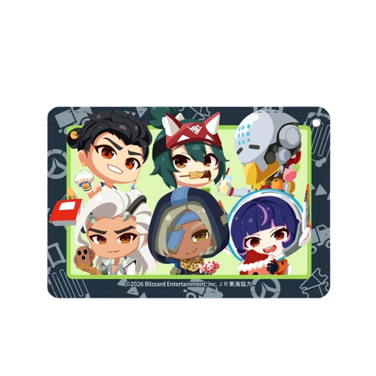 Overwatch Support Heroes Chibi Character Osaka ver. 1-Pocket Pass Case [NEW]