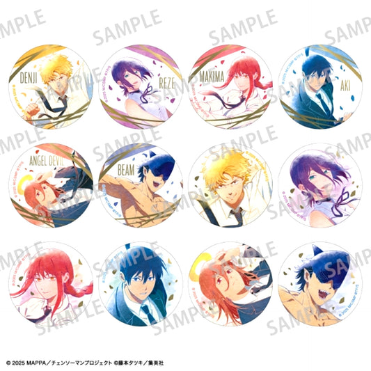 Chainsaw Man the Movie: Reze Arc Trading Foil Stamped Can Badge / Floating Sensation / Kamiani TOUCH [NEW]