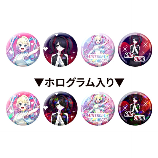 "NEEDY GIRL OVERDOSE x JOYPOLIS Chou Tenchan no Joypolis Anken! -Ame demo Asoberu kara Koi yo-" Trading Can Badge [NEW]