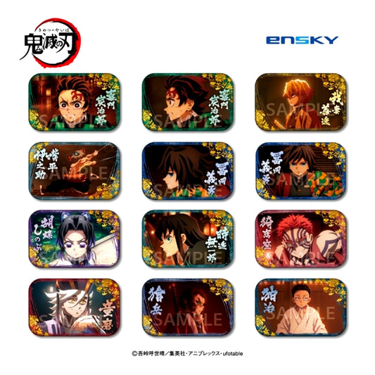 Anime Demon Slayer: Kimetsu no Yaiba Round Squiare Button 9 Goods - Bache [NEW]