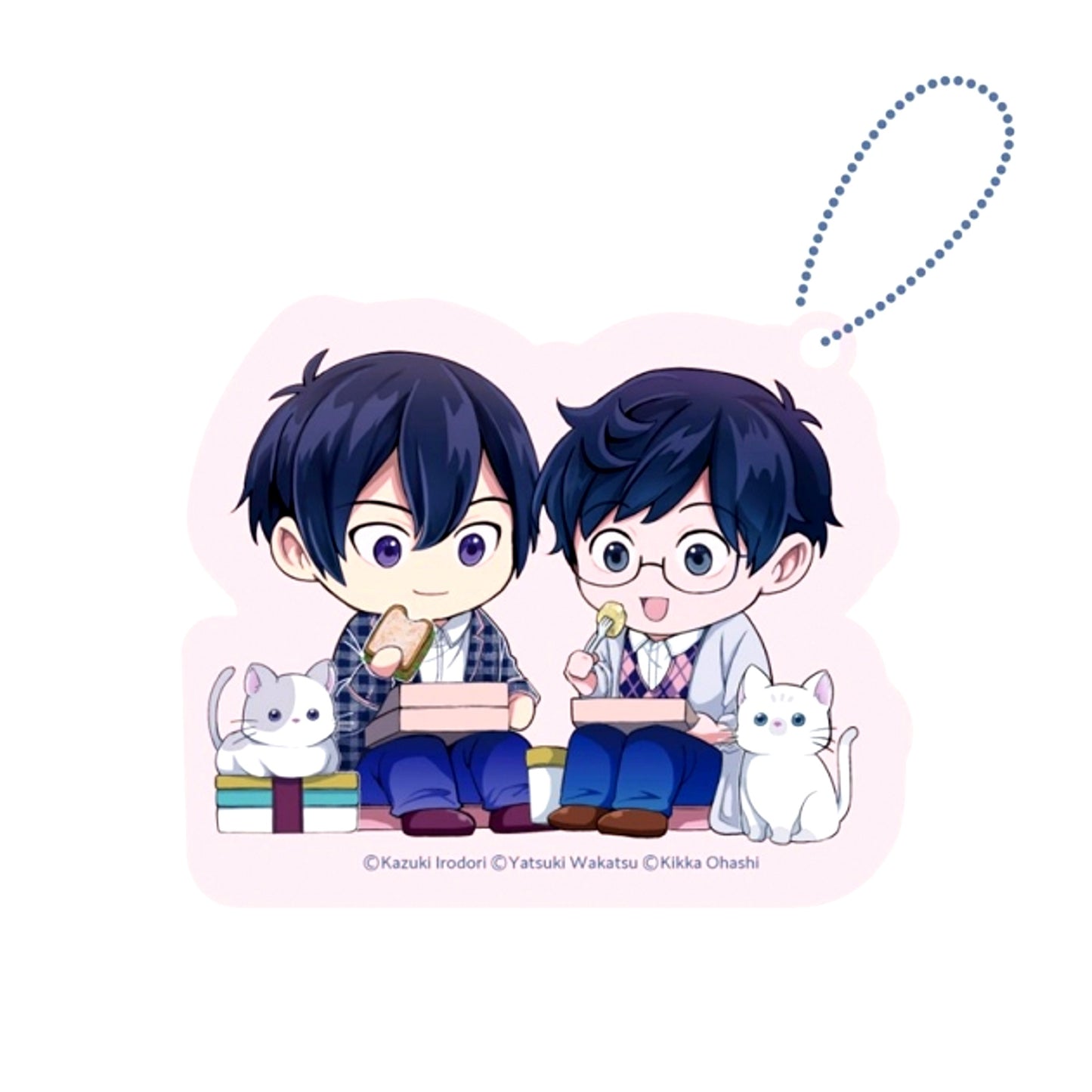 The Other World's Books Depend on the Bean Counter Acrylic Block Charm PINK/NAVY TRAD. CLUB ver. [NEW]