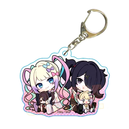 NEEDY GIRL OVERDOSE Anime Gyugyutto Acrylic Keychain KAngel & Ame-chan [NEW]