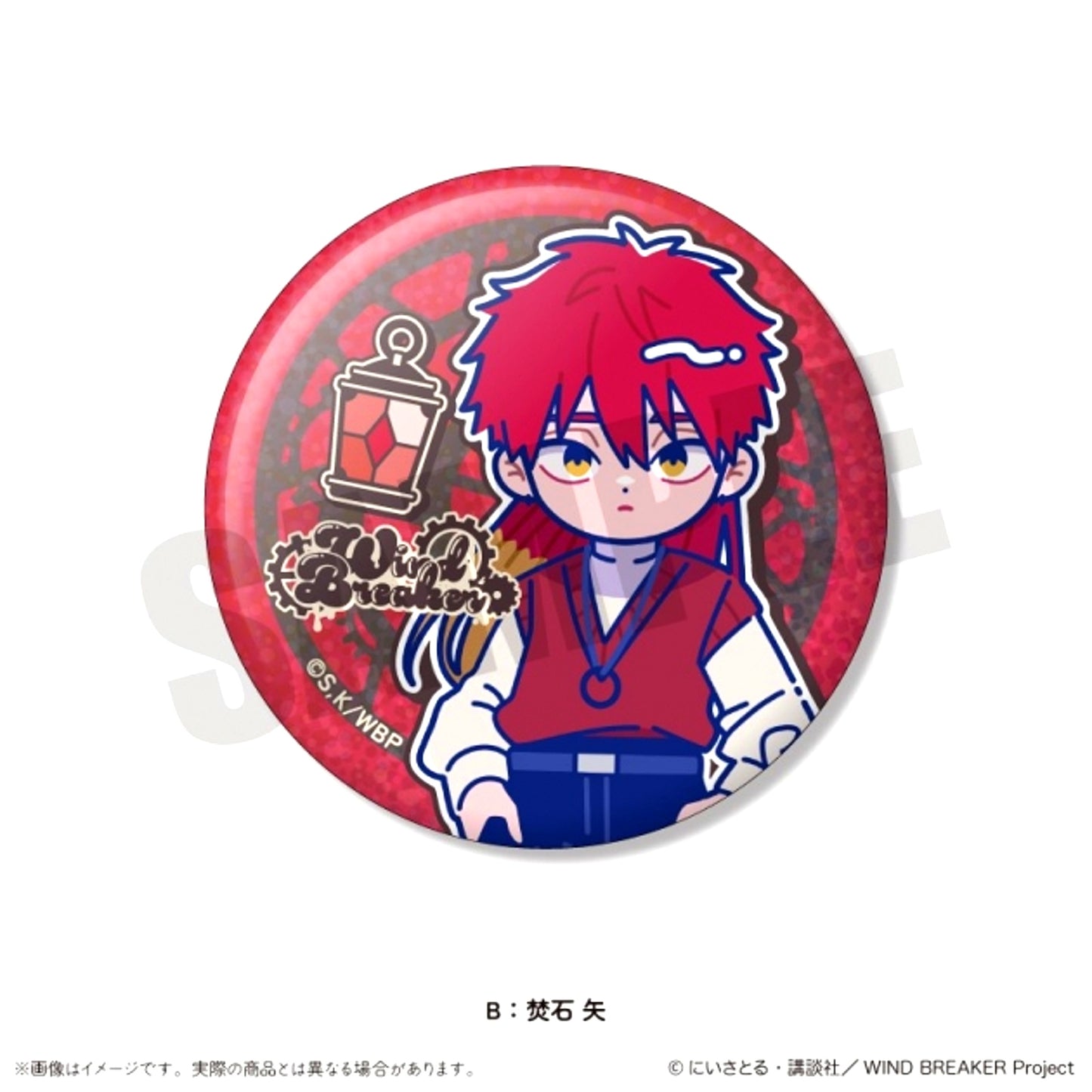 TV Anime "WIND BREAKER" Nyutoro Birthday Goods Takiishi Ya Glitter Can Badge B [NEW]