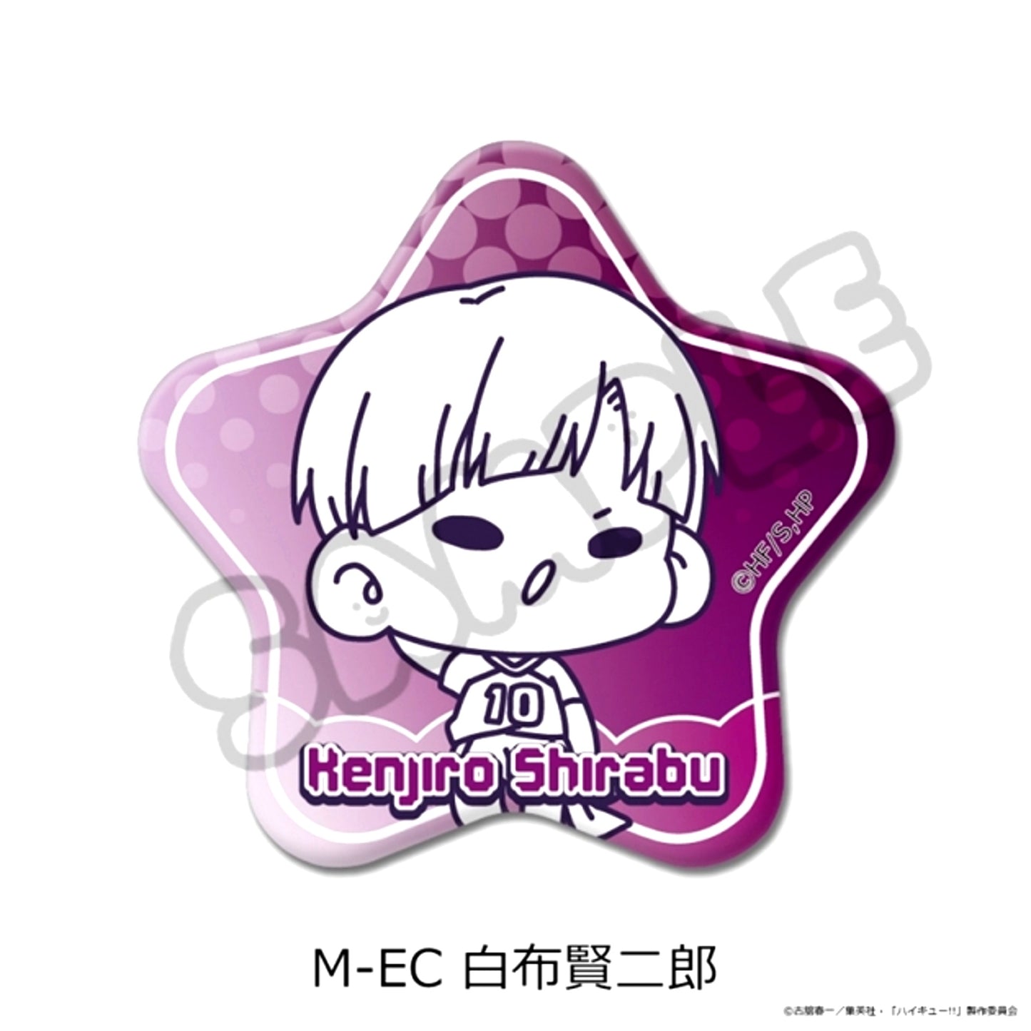 Haikyu!! Part 11 Star-Shaped Button (mochocho) M-EC(Kenjiro Shirabu) Goods - Bache [NEW]