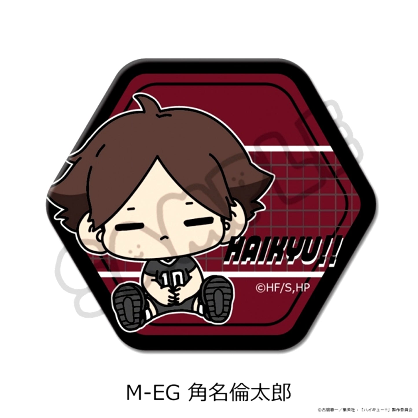 Haikyu!! Part 11 Hexagonal Button (mochocho) M-EG(Rintaro Suna) Goods - Bache [NEW]