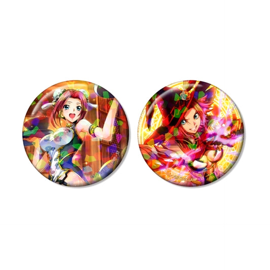 Code Geass: Lelouch of the Rebellion Lost Stories Kallen Hologram Can Badge Set of 2 [NEW]