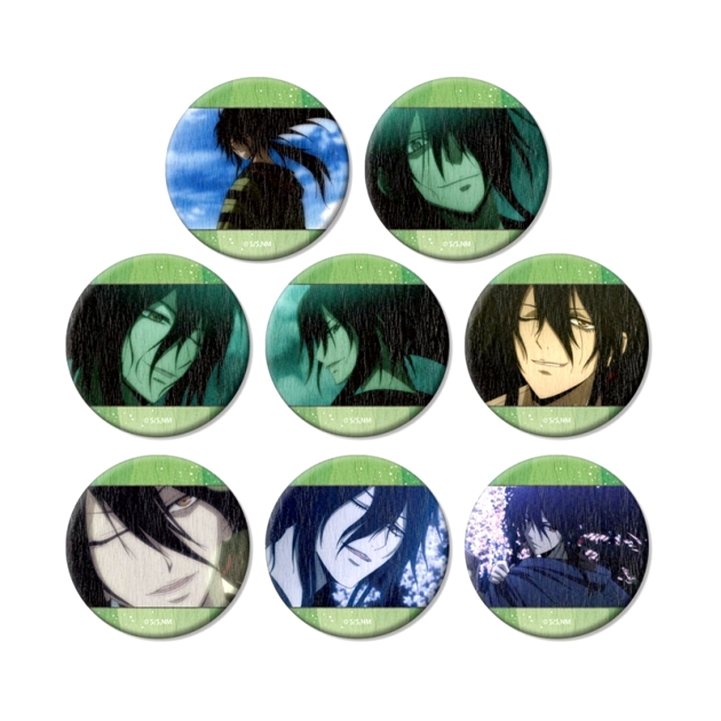 Nura: Rise of the Yokai Clan Demon Capital Trading Rihan Nura Only Scene Photo Japanese Paper Can Badge (with Animate Bonus) [NEW]