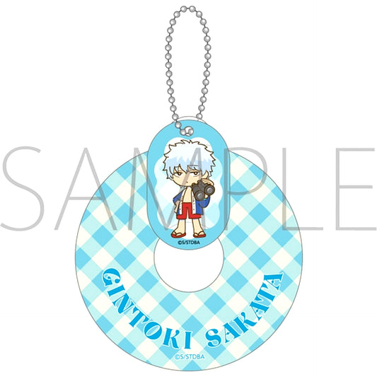 Gintama Float Ring Acrylic Keychain / Gintoki Sakata Swimming Pool Goods - Keychain [NEW]
