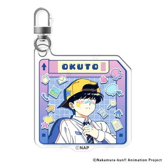 TV Anime Go For It, Nakamura-kun!! Acrylic Keychain 1. Okuto Nakamura [Y2K Decora] [NEW]