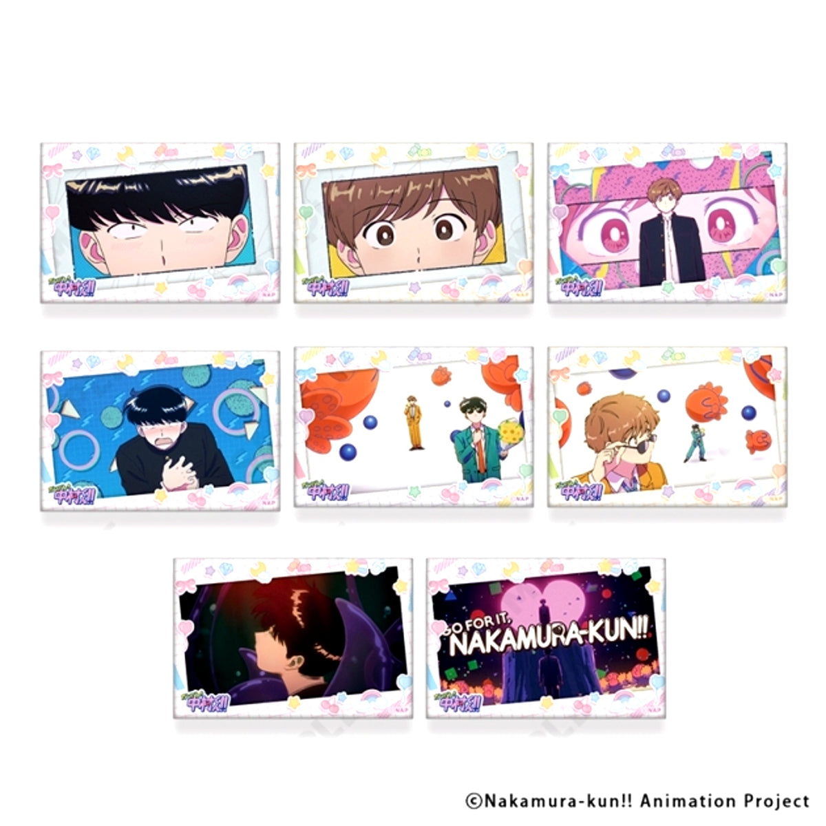 TV Animation Go For It, Nakamura!! Trading Square Can Badge [Y2K Decora] [NEW]
