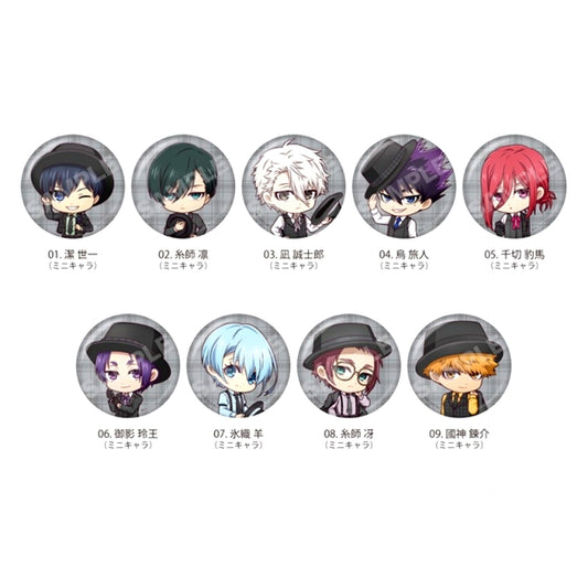 Blue Lock Rock Dance ver. Button /01 All 9 Types (Mini Character) Goods - Bache [NEW]