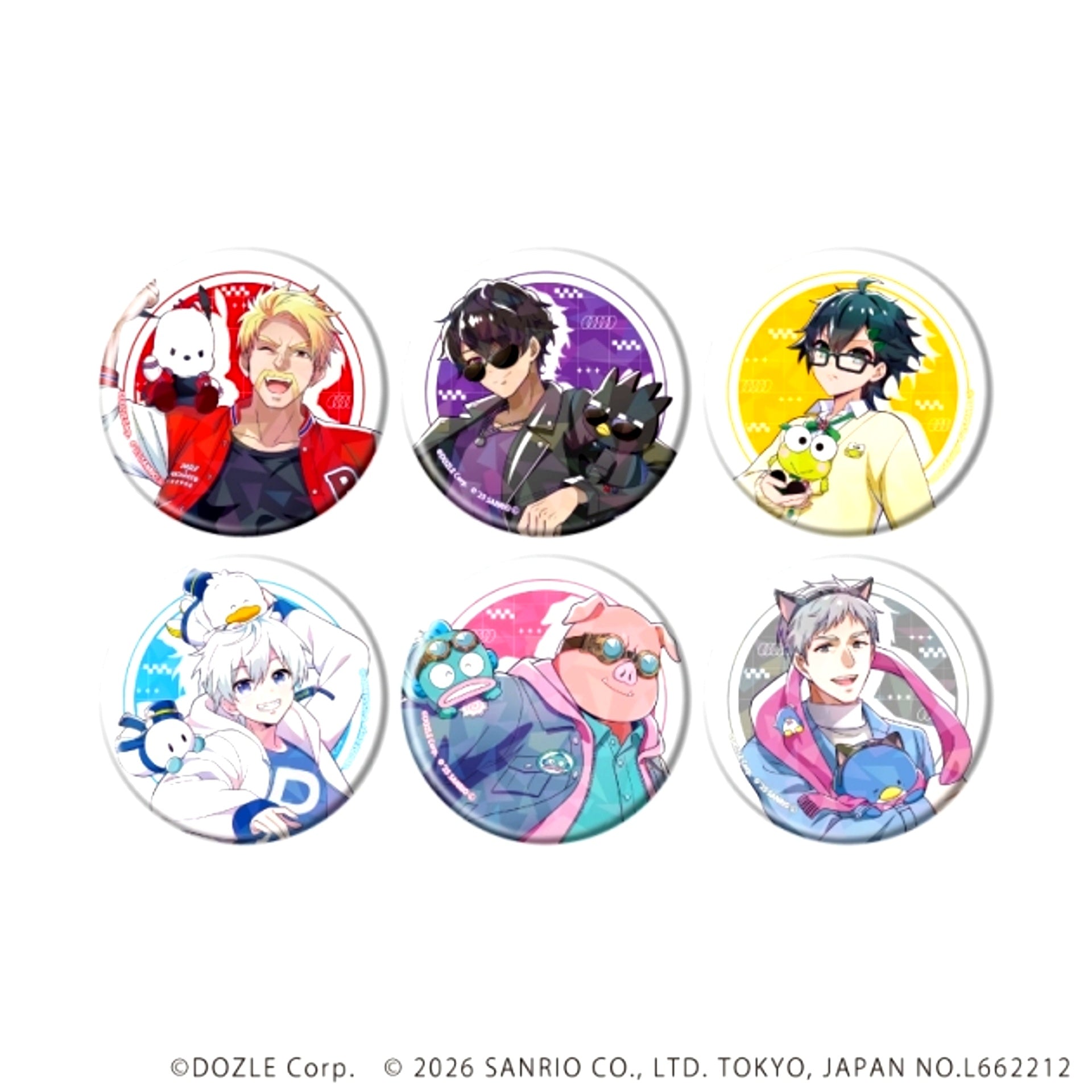 Dozle Company x HAPIDANBUI Hologram Can Badge (57mm) 01 / Blind (All 6 Types) (Collaboration Illustration) [NEW]